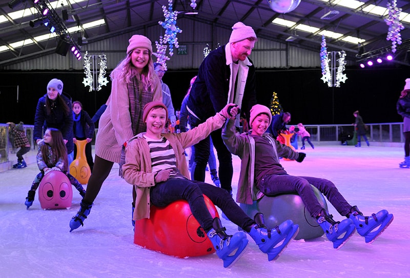 Ice Skating, Christmas Activity, Family Activity, Christmas Ice Rink, Festive Ice Rink, Ice Rink Worcestershire, Family Skating