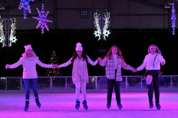 Ice Skating, Christmas Activity, Family Activity, Christmas Ice Rink, Festive Ice Rink, Ice Rink Worcestershire, Friends Ice Skating