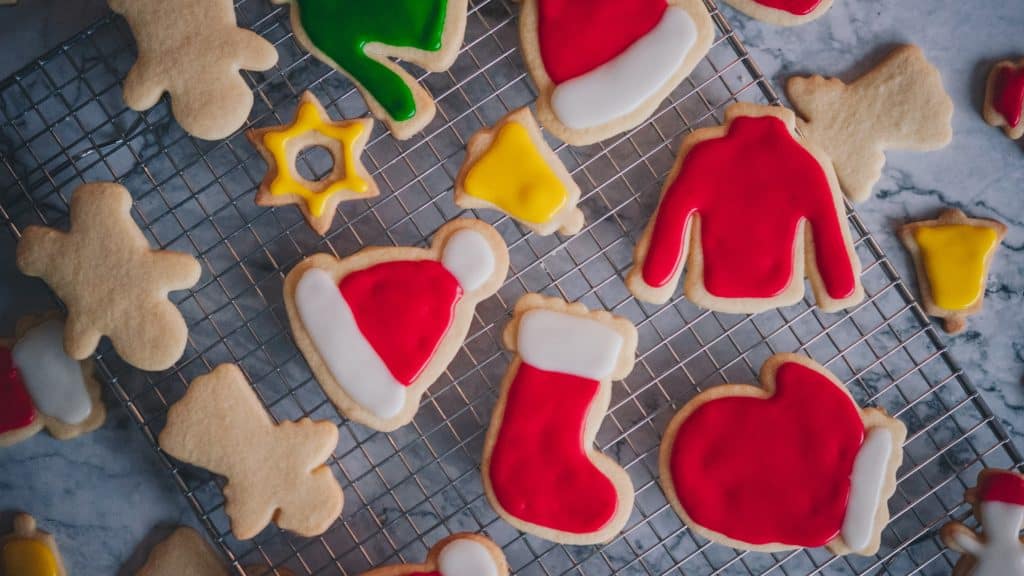 bake Christmas cookies to get on santa's nice list