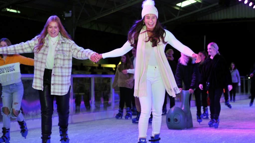 Christmas activities for couples at the Winter Glow Ice Rink