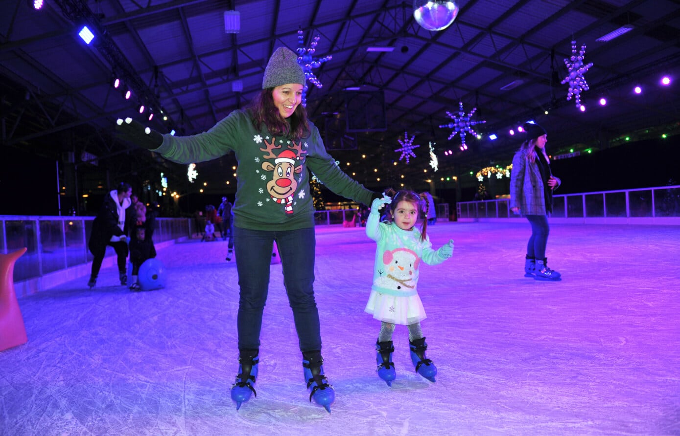 Christmas Ice Skating ⛸️ at Santa's Winter Wonderland, Malvern