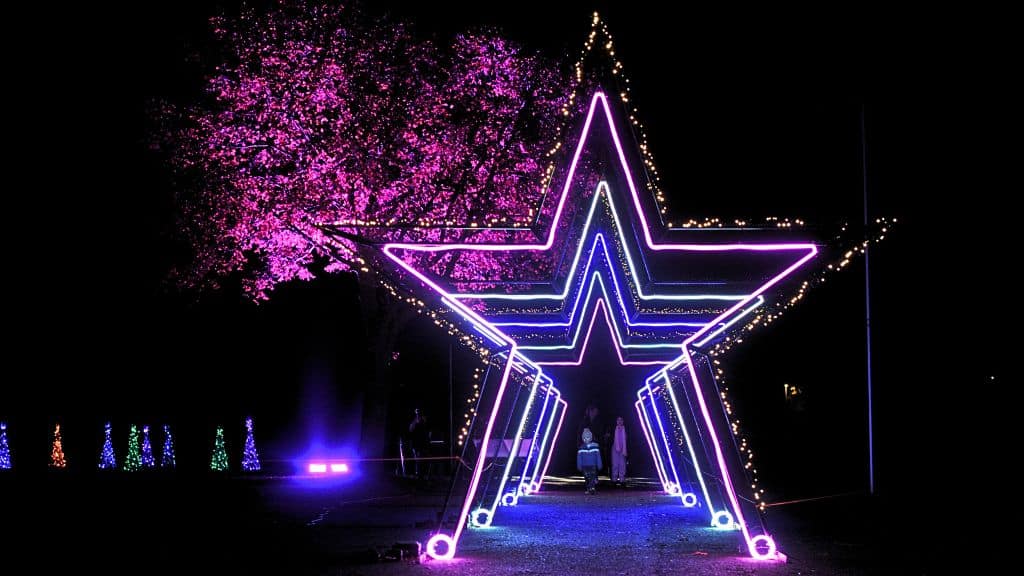 'The Golden Snowflake' Illuminated Light Trail